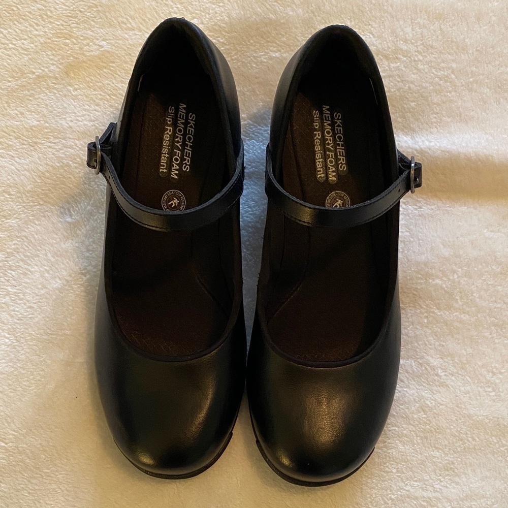 Skechers Women's Black Mary Jane Heels